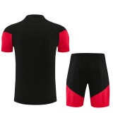 26/27 Man Utd Black Training Shorts Suit