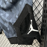 26/27 Flying Man Casual NBA Edition Grey Black shorts#C2539