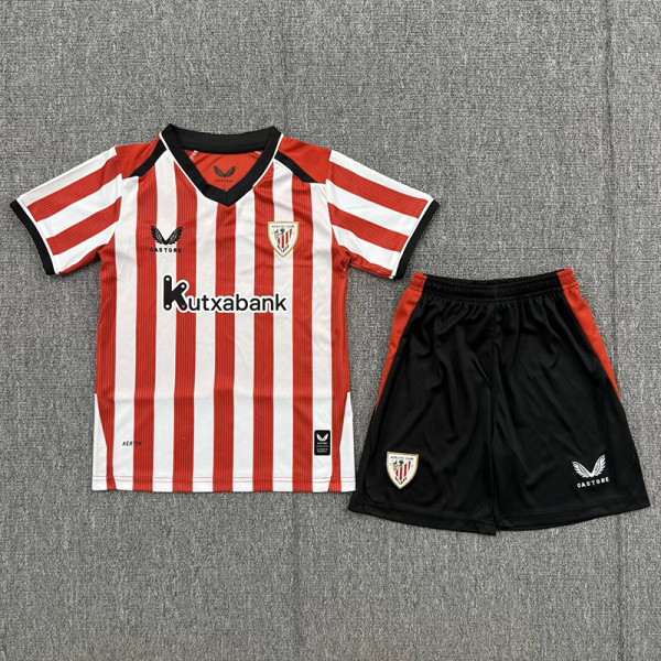 26/27 Bilbao Home Kids Soccer Jersey