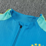 26/27 Brazil Lake Blue Half Pull Tracksuit (半拉链)