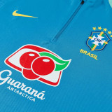 26/27 Brazil Lake Blue Half Pull Tracksuit (半拉链)