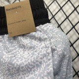 26/27 Flying Man Grey Casual NBA Edition Flower Catkins Gray shorts#C2536