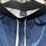26/27 Flying Man Ripple Pattern Blue Casual NBA Edition Flower Catkins Gray shorts#C2532