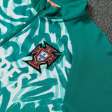 26/27 Portugal Green Half Pull Tracksuit#  (半拉链)