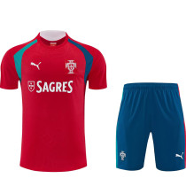 26/27 Portugal Red Training Short Suit(带广告)