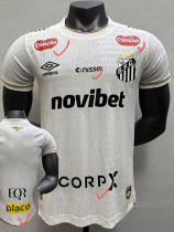 26/27 Santos FC Home Player Version Soccer Jersey(Print all sponsors全广告)