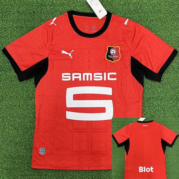 26/27 Stade Rennais Home Fans Soccer Jersey(无广告）