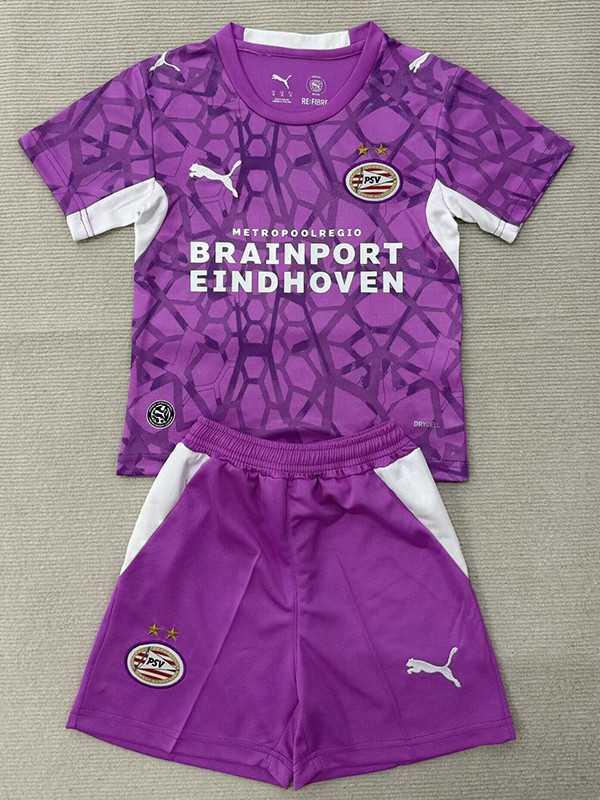 26/27 PSV Goalkeeper Purple Kids Soccer Jersey