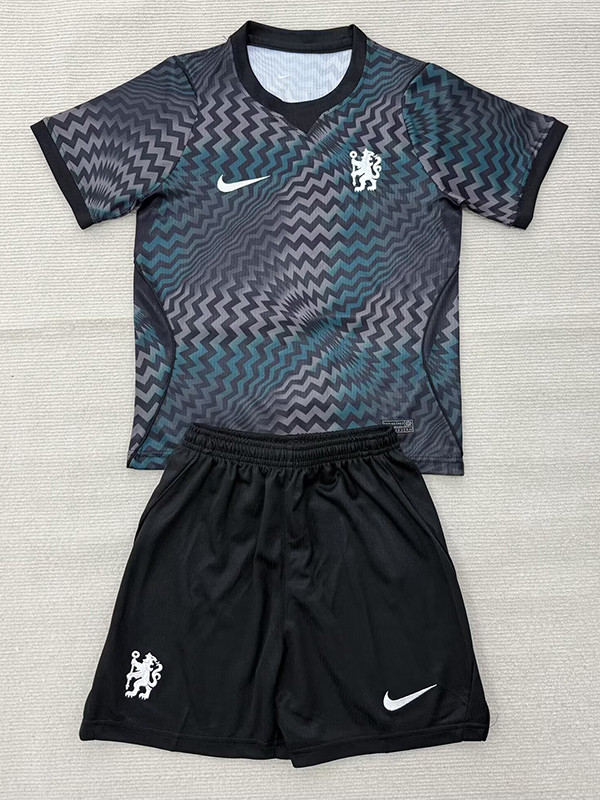 26/27 CHE Goalkeeper Black Kids Soccer jersey