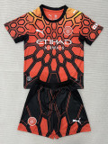 26/27 Man City Goalkeeper Orange Kids Soccer Jersey