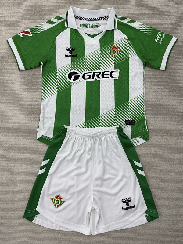 26/27 Real Betis Home Kids Soccer Jersey