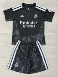 26/27 RMA Goalkeeper Black Kids Soccer Jersey