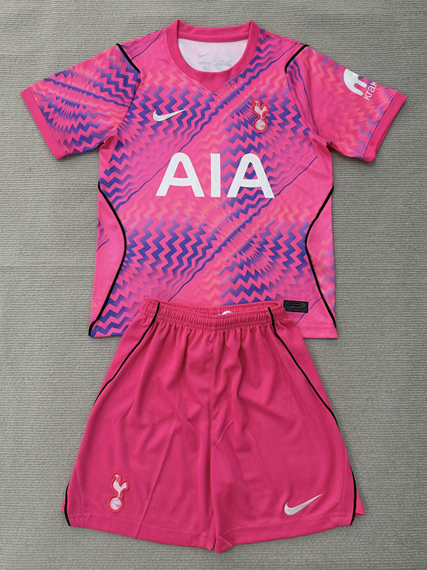 26/27 TOT Goalkeeper Pink Kids Soccer Jersey
