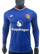 26/27 Man Utd Away Player Version Long Sleeve Soccer Jersey