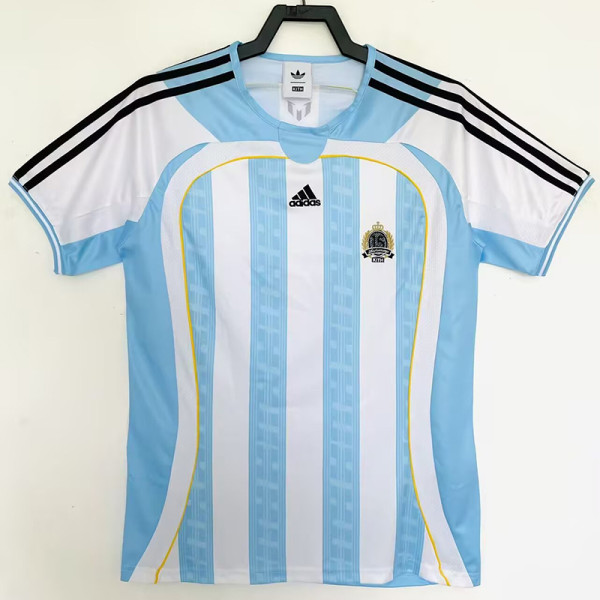 2006 Argentina Home Co-branded Edition Retro Retro Soccer Jersey#联名版