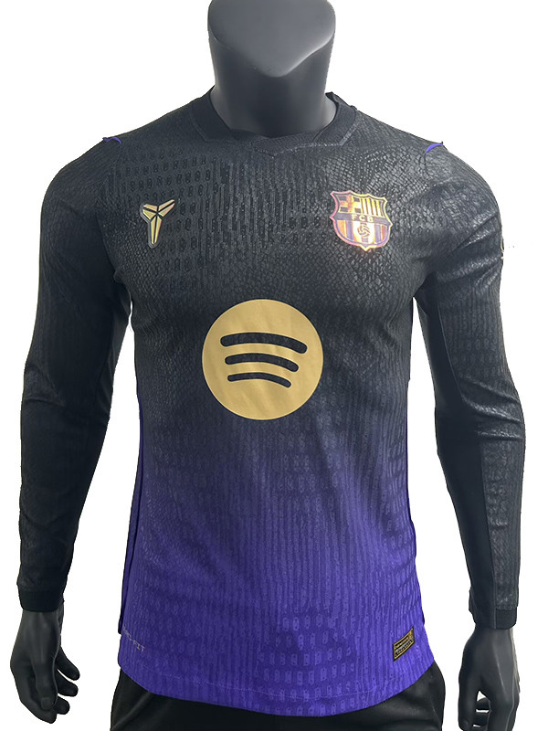26/27 BAR Away Player Version Long Sleeve Soccer Jersey