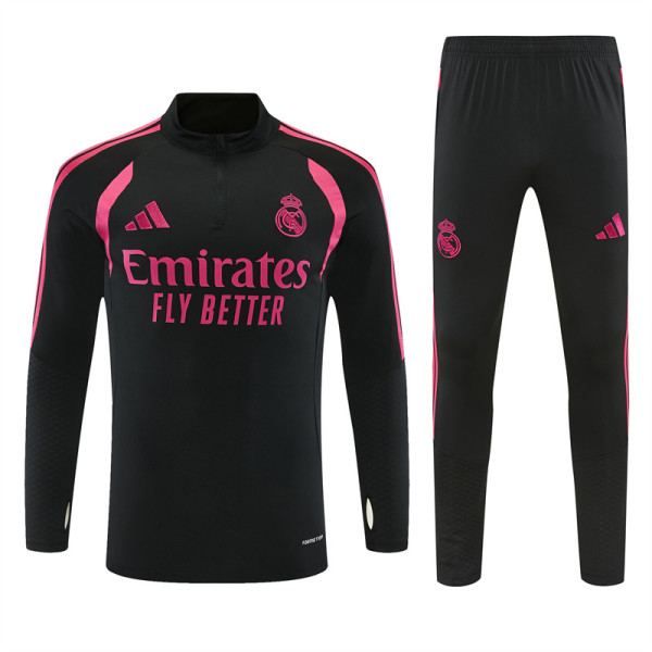 26/27 RMA Black Half Pull Tracksuit (半拉链)