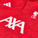 26/27 LIV Camouflage Red Kids Half Pull Tracksuit (童装半拉链)