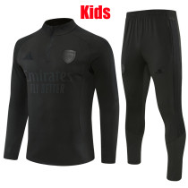 26/27 ARS Black Kids Half Pull Tracksuit (童装半拉链)