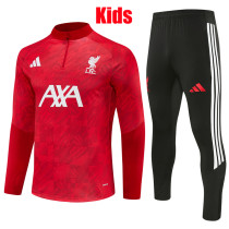 26/27 LIV Camouflage Red Kids Half Pull Tracksuit (童装半拉链)