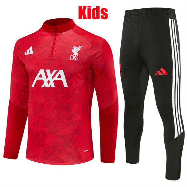 26/27 LIV Camouflage Red Kids Half Pull Tracksuit (童装半拉链)