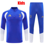26/27JUV Blue Kids Half Pull Tracksuit (童装半拉链)