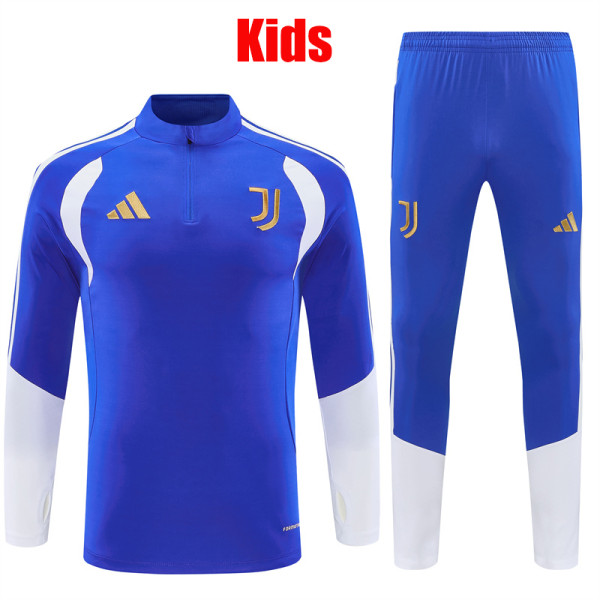 26/27JUV Blue Kids Half Pull Tracksuit (童装半拉链)