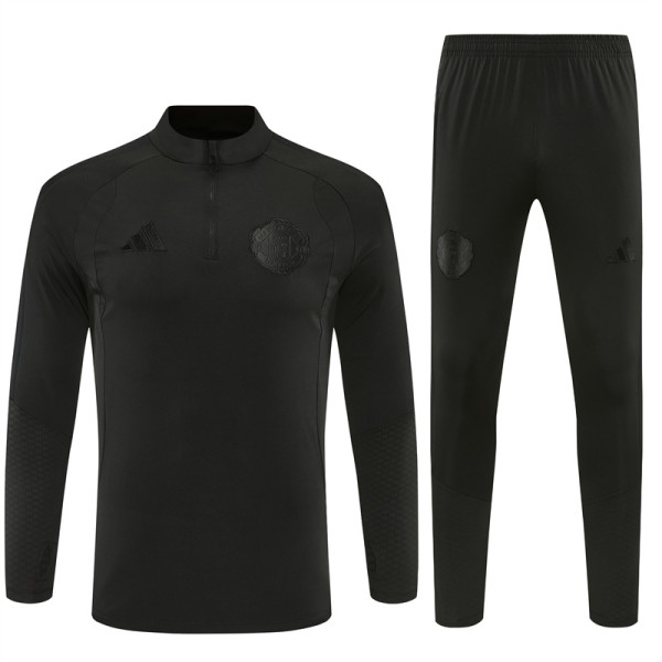 26/27 Man Utd Black Half Pull Tracksuit (半拉链)