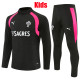 26/27 Portugal Black Kids Half Pull Tracksuit (童装半拉链)