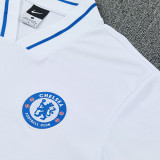26/27 CHE White polo shirts Blue pants suit