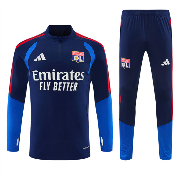 26/27 Lyon Royal Blue Half Pull Tracksuit (半拉链)