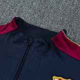 26/27 BAR Dark Blue Half Pull Tracksuit#  (半拉链)