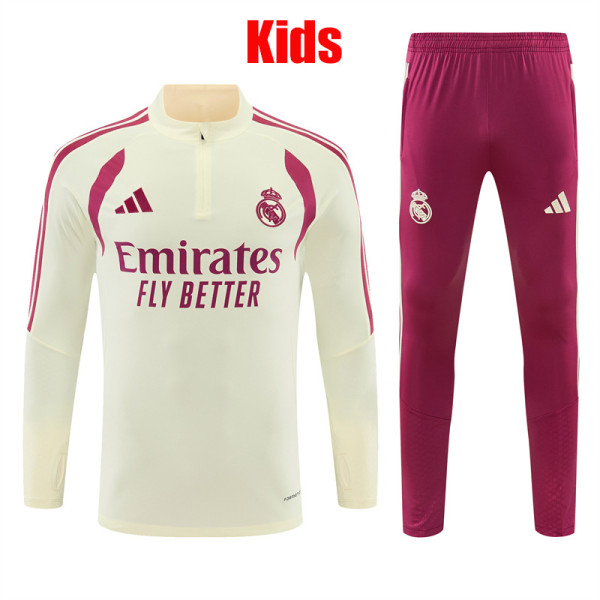 26/27 RMA Light Yellow Kids Half Pull Tracksuit (童装半拉链)