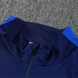 26/27 France Royal Blue Half Pull Tracksuit (半拉链)
