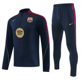 26/27 BAR Dark Blue Half Pull Tracksuit#  (半拉链)