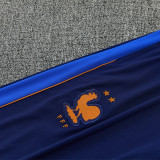 26/27 France Royal Blue Half Pull Tracksuit (半拉链)