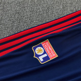 26/27 Lyon Royal Blue Half Pull Tracksuit (半拉链)