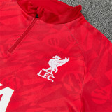 26/27 LIV Camouflage Red Kids Half Pull Tracksuit (童装半拉链)