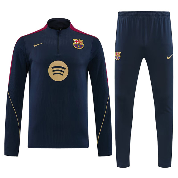 26/27 BAR Dark Blue Half Pull Tracksuit#  (半拉链)