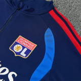 26/27 Lyon Royal Blue Half Pull Tracksuit (半拉链)