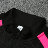26/27 Portugal Black Half Pull Tracksuit (半拉链)