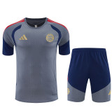 26/27 Bayern Grey Kids Training Shorts Suit#童装