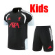 26/27 LIV Black Kids Training sleeve Black Shorts Suit#童装