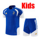 26/27 JUV Blue Kids Training sleeve Shorts Suit#童装