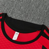 26/27 Man Utd Red Training shirt Black Shorts Suit