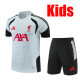 26/27 LIV Light Grey Kids Training sleeve Black Shorts Suit#童装