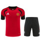 26/27 Man Utd Red Training shirt Black Shorts Suit