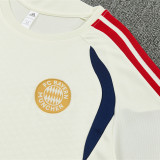 26/27 Bayern Beige Yellow Kids Training Short Suit#童装