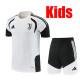 26/27 JUV White Kids Training sleeve Black Shorts Suit#童装
