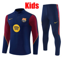 26/27 BAR Royal Blue Kids Half Pull Tracksuit (童装半拉链)